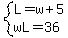 system%28L=w%2B5%2CwL=36%29