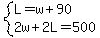 system%28L=w%2B90%2C2w%2B2L=500%29