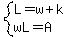 system%28L=w%2Bk%2CwL=A%29
