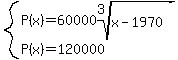 system%28P%28x%29=60000root%283%2Cx-1970%29%2CP%28x%29=120000%29