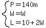 system%28P=140m%2CW=W%2CL=10%2B2W%29