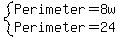 system%28Perimeter=8w%2CPerimeter=24%29