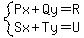 system%28Px%2BQy=R%2CSx%2BTy=U%29
