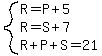 system%28R=P%2B5%2CR=S%2B7%2CR%2BP%2BS=21%29