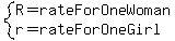 system%28R=rateForOneWoman%2Cr=rateForOneGirl%29