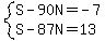 system%28S-90N=-7%2CS-87N=13%29
