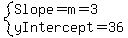 system%28Slope=m=3%2CyIntercept=36%29