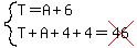system%28T=A%2B6%2CT%2BA%2B4%2B4=cross%2846%29%29