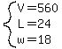 system%28V=560%2CL=24%2Cw=18%29