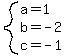 system%28a=1%2Cb=-2%2Cc=-1%29