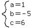 system%28a=1%2Cb=-5%2Cc=6%29