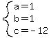 system%28a=1%2Cb=1%2Cc=-12%29