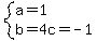 system%28a=1%2Cb=4c=-1%29