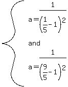 system%28a=1%2F%281%2F5-1%29%5E2%2Cand%2Ca=1%2F%289%2F5-1%29%5E2%29