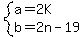 system%28a=2K%2Cb=2n-19%29