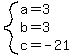 system%28a=3%2Cb=3%2Cc=-21%29