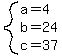 system%28a=4%2Cb=24%2Cc=37%29