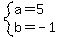 system%28a=5%2Cb=-1%29