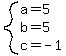 system%28a=5%2Cb=5%2Cc=-1%29