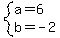 system%28a=6%2Cb=-2%29