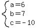 system%28a=6%2Cb=7%2Cc=-10%29