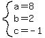 system%28a=8%2Cb=2%2Cc=-1%29