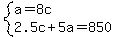 system%28a=8c%2C2.5c%2B5a=850%29