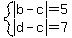 system%28abs%28b-c%29=5%2Cabs%28d-c%29=7%29