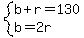 system%28b%2Br=130%2Cb=2r%29