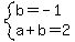 system%28b=-1%2Ca%2Bb=2%29