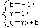 system%28b=-17%2Cm=17%2Cy=mx%2Bb%29