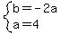 system%28b=-2a%2Ca=4%29