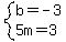 system%28b=-3%2C5m=3%29