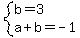 system%28b=3%2Ca%2Bb=-1%29