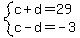 system%28c%2Bd=29%2Cc-d=-3%29