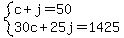 system%28c%2Bj=50%2C30c%2B25j=1425%29