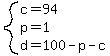 system%28c=94%2Cp=1%2Cd=100-p-c%29