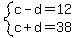 system%28c-d=12%2Cc%2Bd=38%29