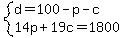 system%28d=100-p-c%2C14p%2B19c=1800%29
