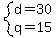 system%28d=30%2Cq=15%29