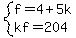 system%28f=4%2B5k%2Ckf=204%29