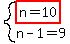 system%28highlight%28n=10%29%2Cn-1=9%29