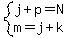 system%28j%2Bp=N%2Cm=j%2Bk%29