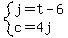 system%28j=t-6%2Cc=4j%29