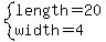 system%28length=20%2Cwidth=4%29