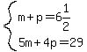 system%28m%2Bp=6%261%2F2%2C5m%2B4p=29%29