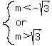 system%28m%3C-sqrt%283%29%2C%22or%22%2Cm%3Esqrt%283%29%29