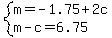 system%28m=-1.75%2B2c%2Cm-c=6.75%29