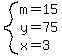 system%28m=15%2Cy=75%2Cx=3%29