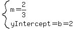 system%28m=2%2F3%2CyIntercept=b=2%29